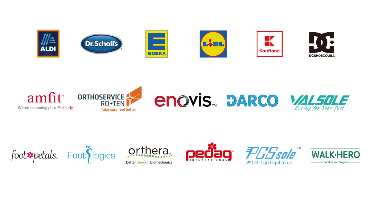Trusted global partner representing a diverse portfolio of international footwear brands and insole market-leading companies across various regions