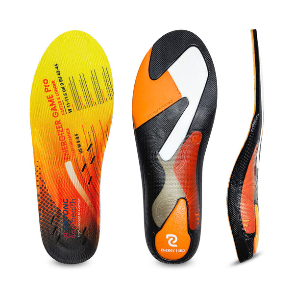athletic support insole designed for professional basketball, track, and elite training.