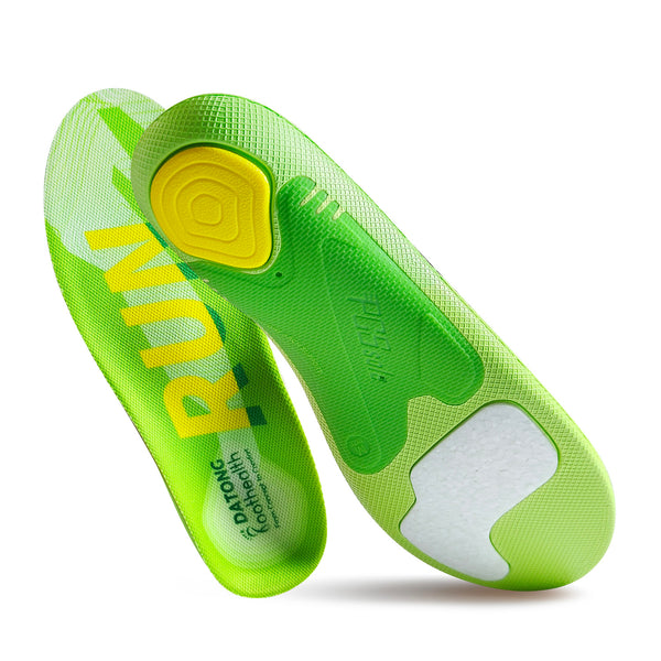 Foot insoles for running