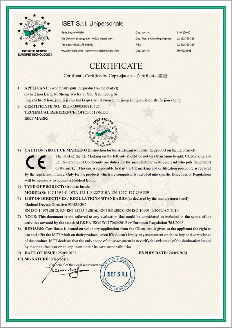 CE certificate