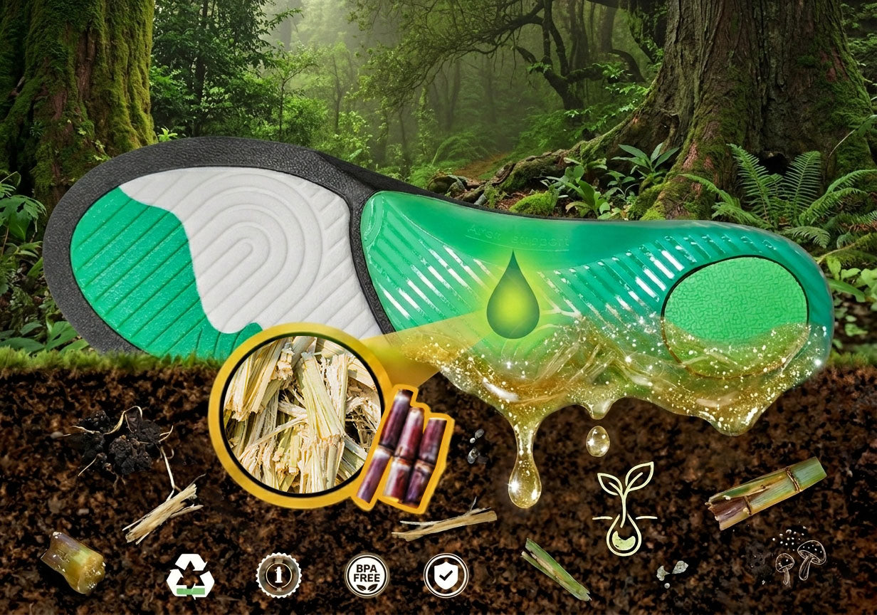 Continuous material innovation for advanced insole performance.