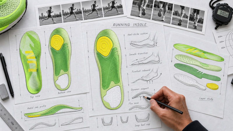 running insole concept planning and product development